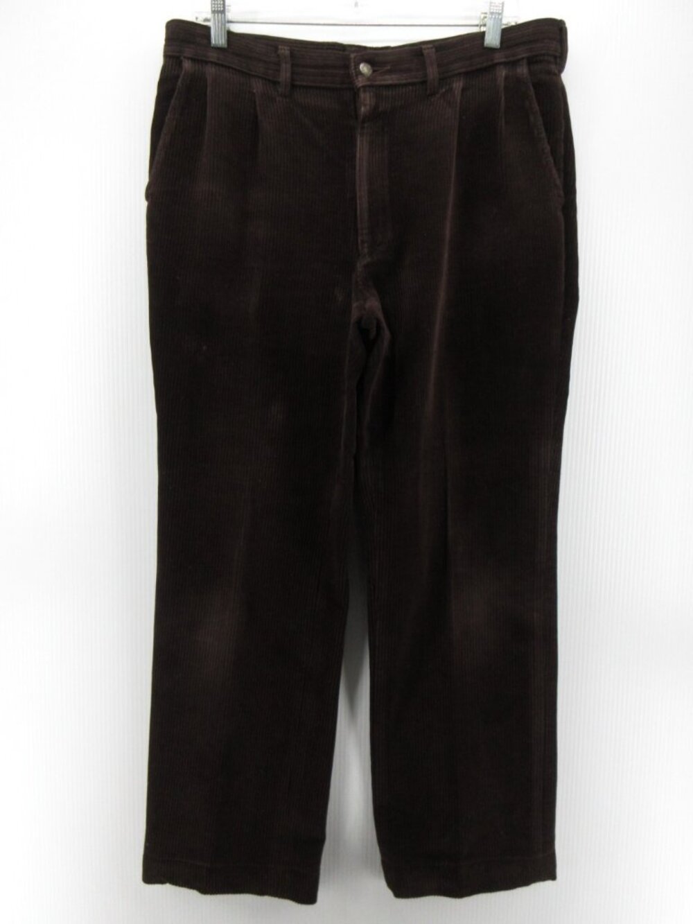 VINTAGE McGregor Pants 34X29 Wide Wale Corduroy Trousers Pleated *